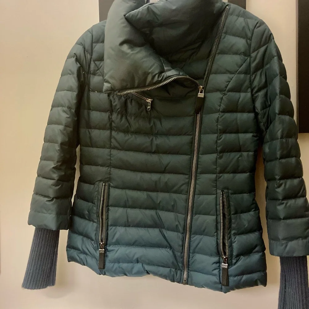 Marc New York / Andrew Marc Dark Teal Down Jacket - Picture 3 of 11